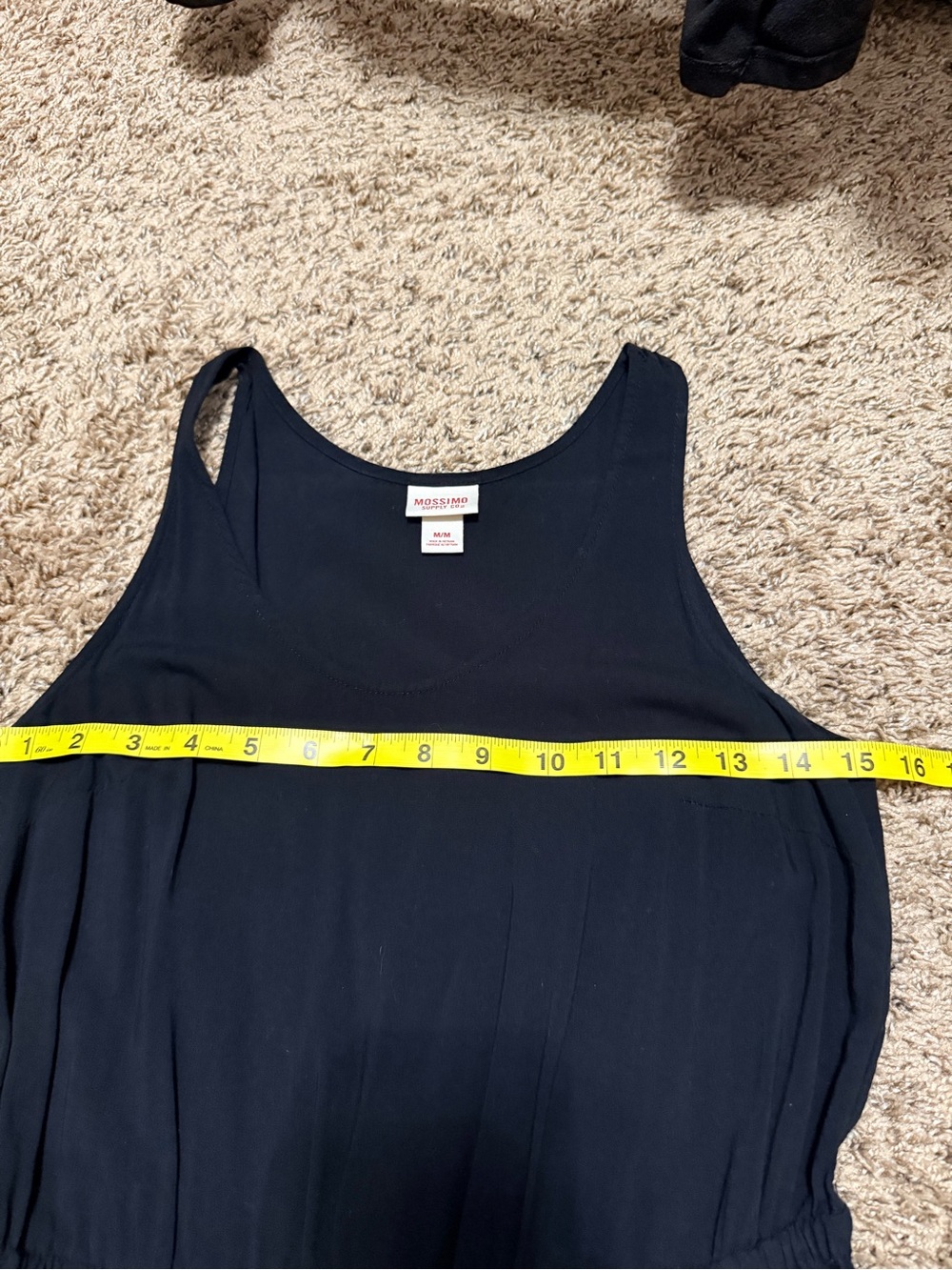 ☀️ Mossimo Supply Co. •  Black Sleeveless Midi Tank Dress • Women’s Small - Picture 8 of 12